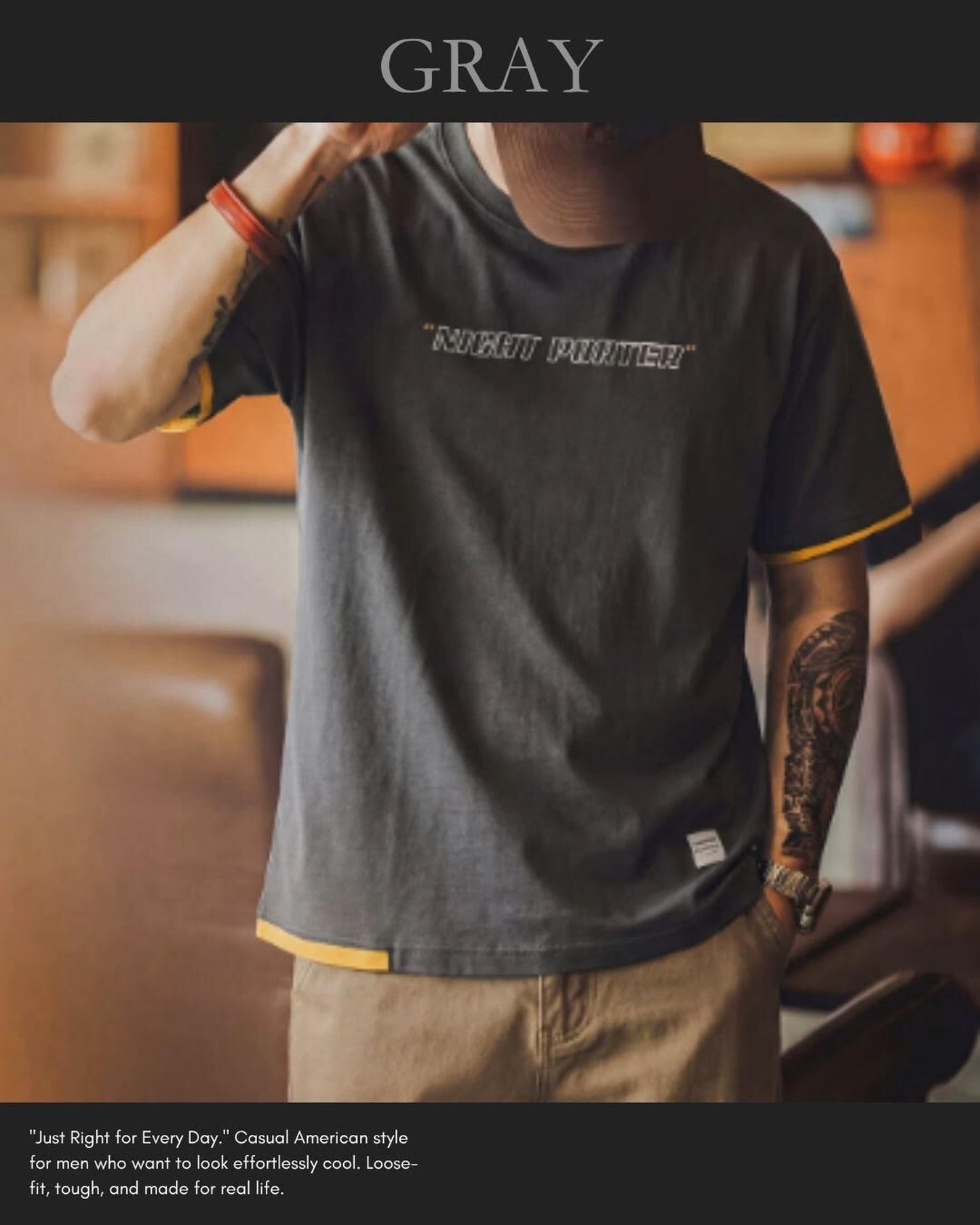 logo print short sleeve t-shirt 4color 【ACT0025-SET】