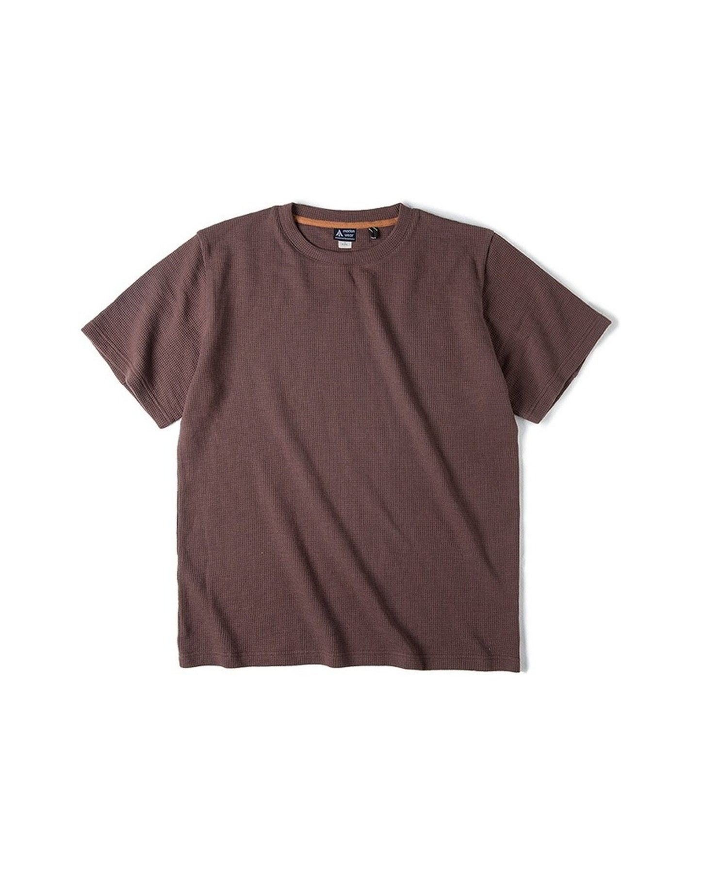 Waffle-Weave LayeredClassic Short-Sleeve T-Shirt 3color 【ACT0138】