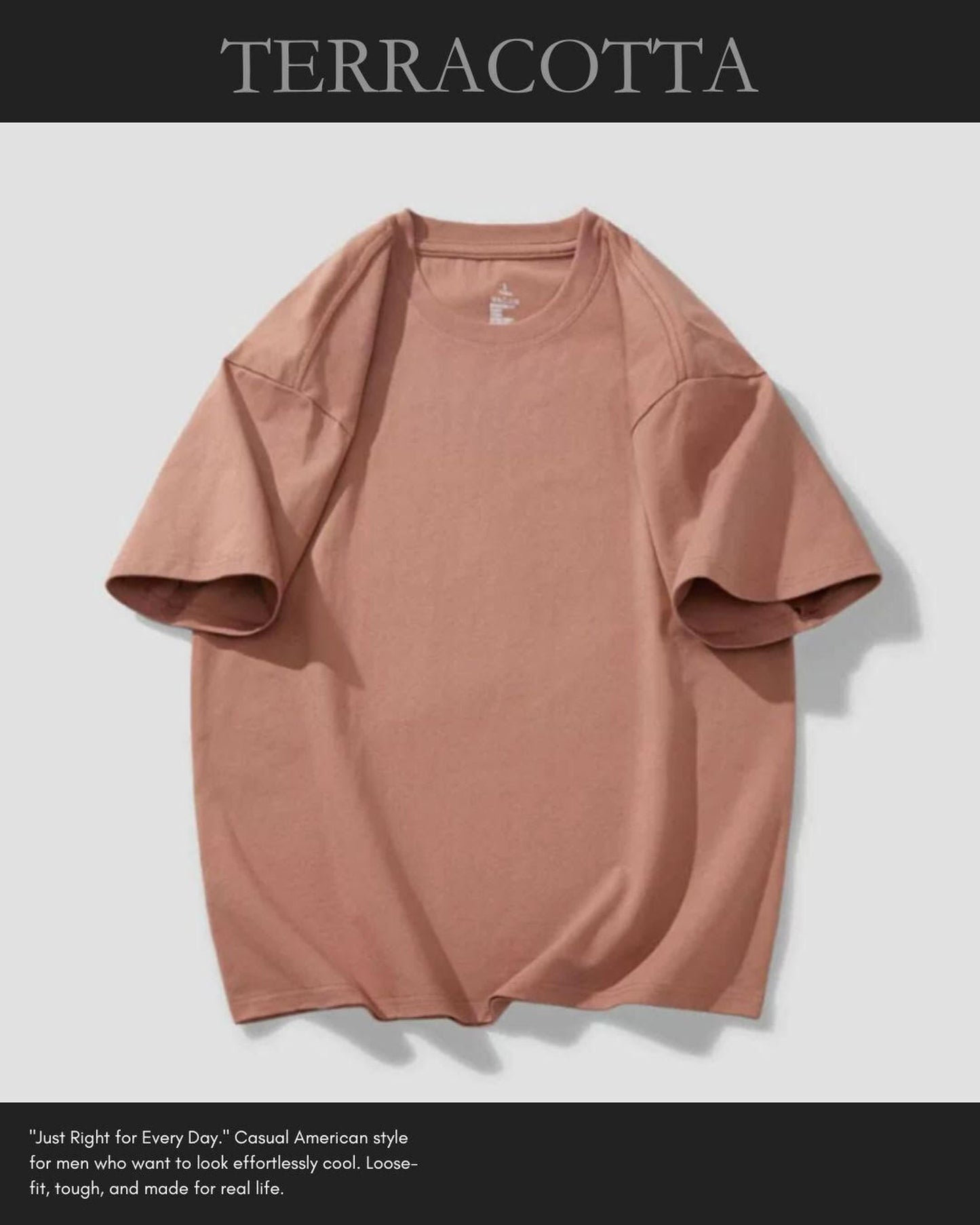 crew neck oversized t-shirt 9color 【ACT0035】