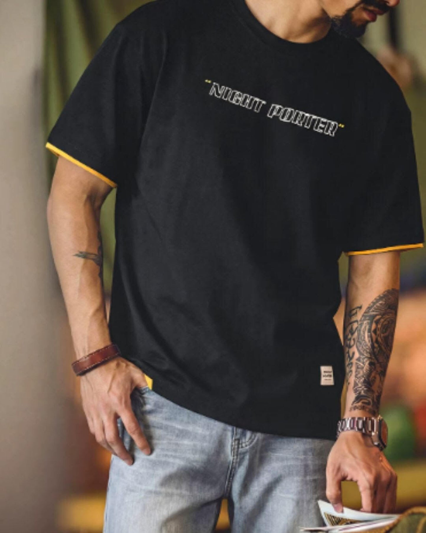 logo print short sleeve t-shirt 4color 【ACT0025-SET】