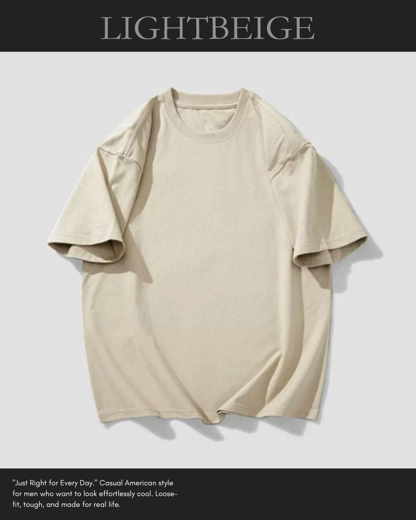 crew neck oversized t-shirt 9color 【ACT0035】