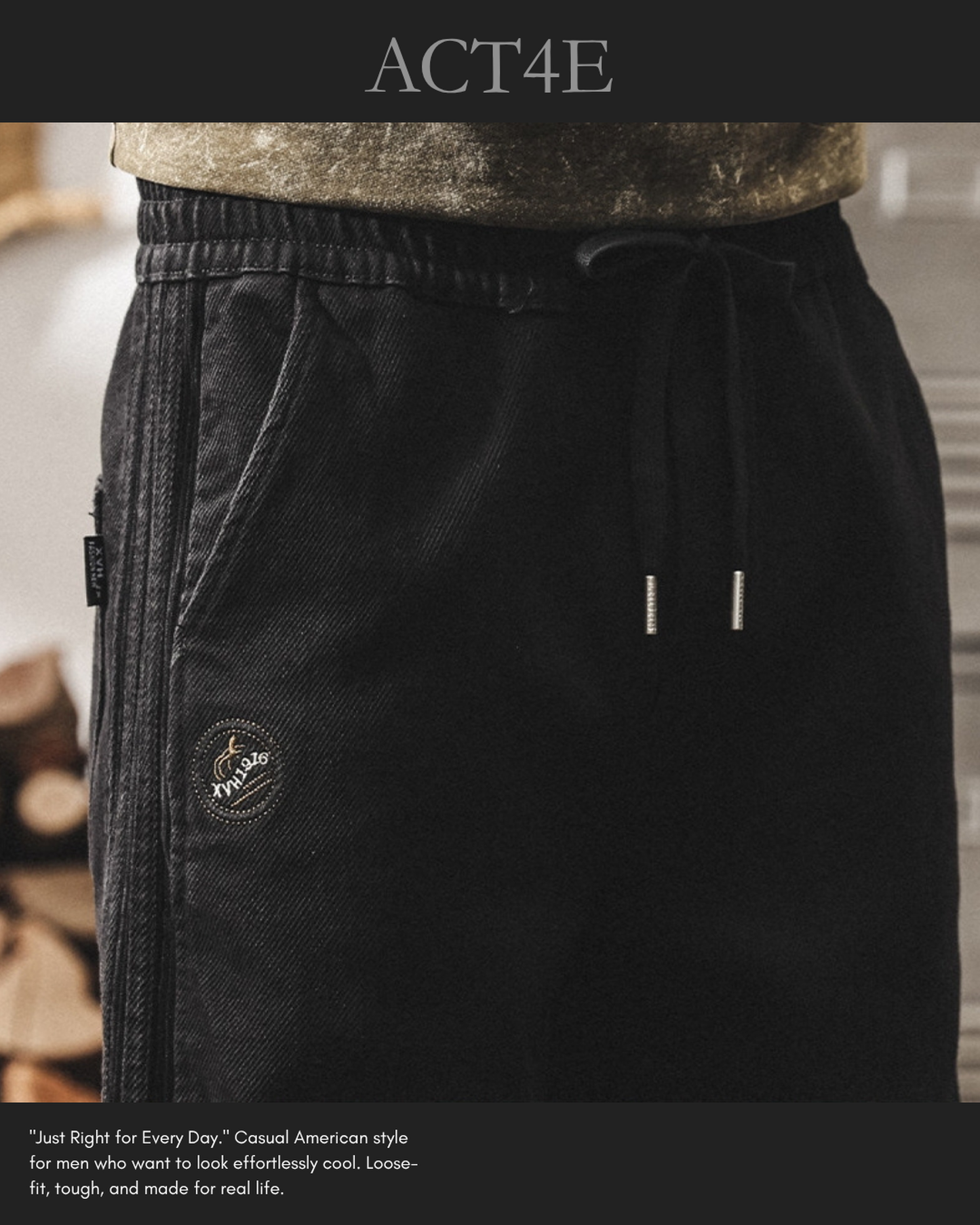 side stripe straight denim pants 3colors 【ACT0176】