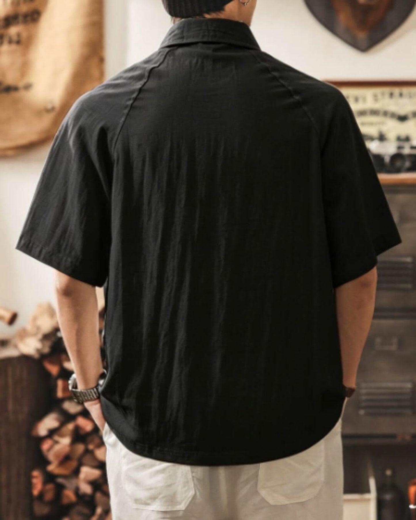 button front short sleeve knit polo shirt 2color 【ACT0226】