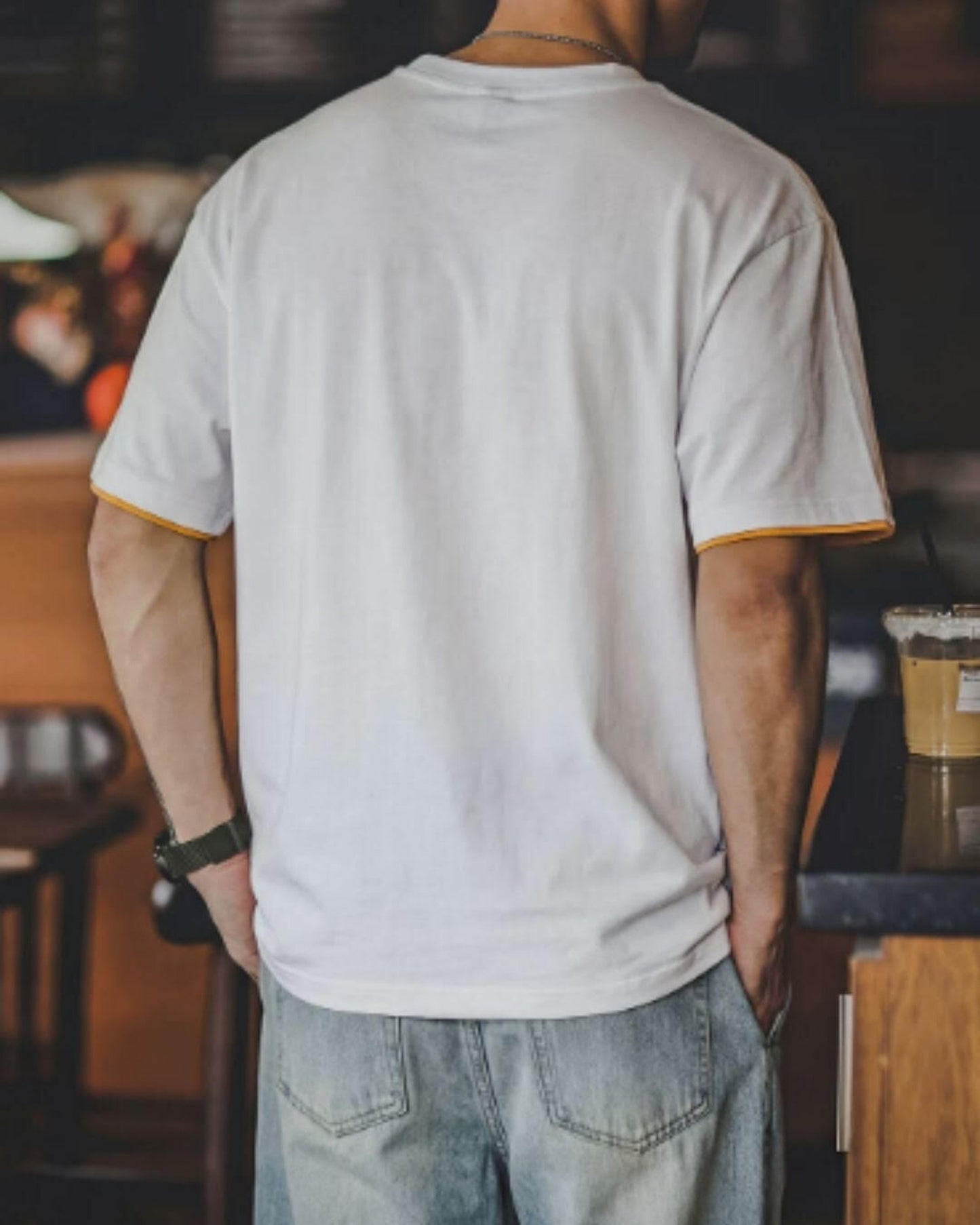 logo print short sleeve t-shirt 4color 【ACT0025】