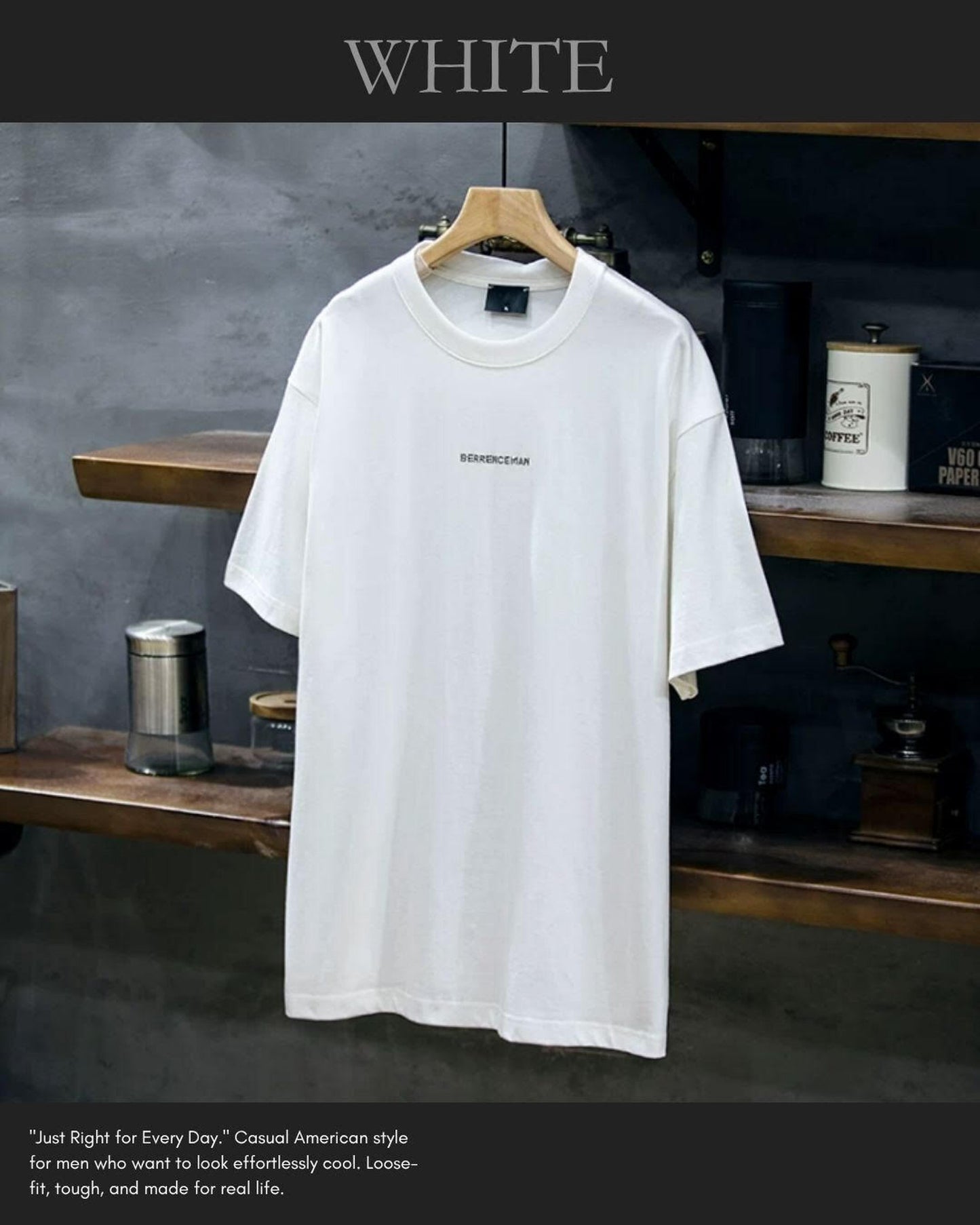 graphic print hem t-shirt 2color 【ACT0049】