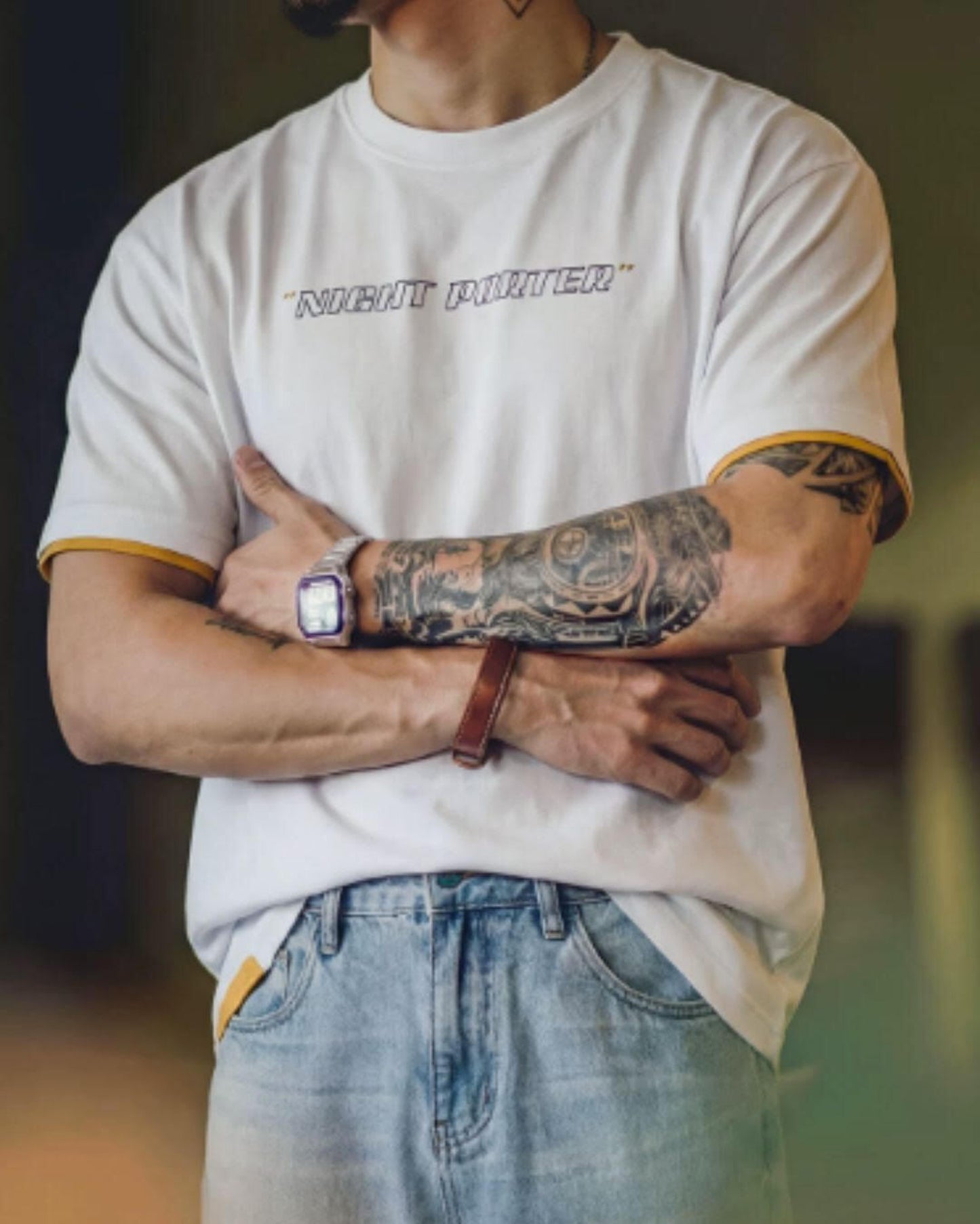 logo print short sleeve t-shirt 4color 【ACT0025-SET】