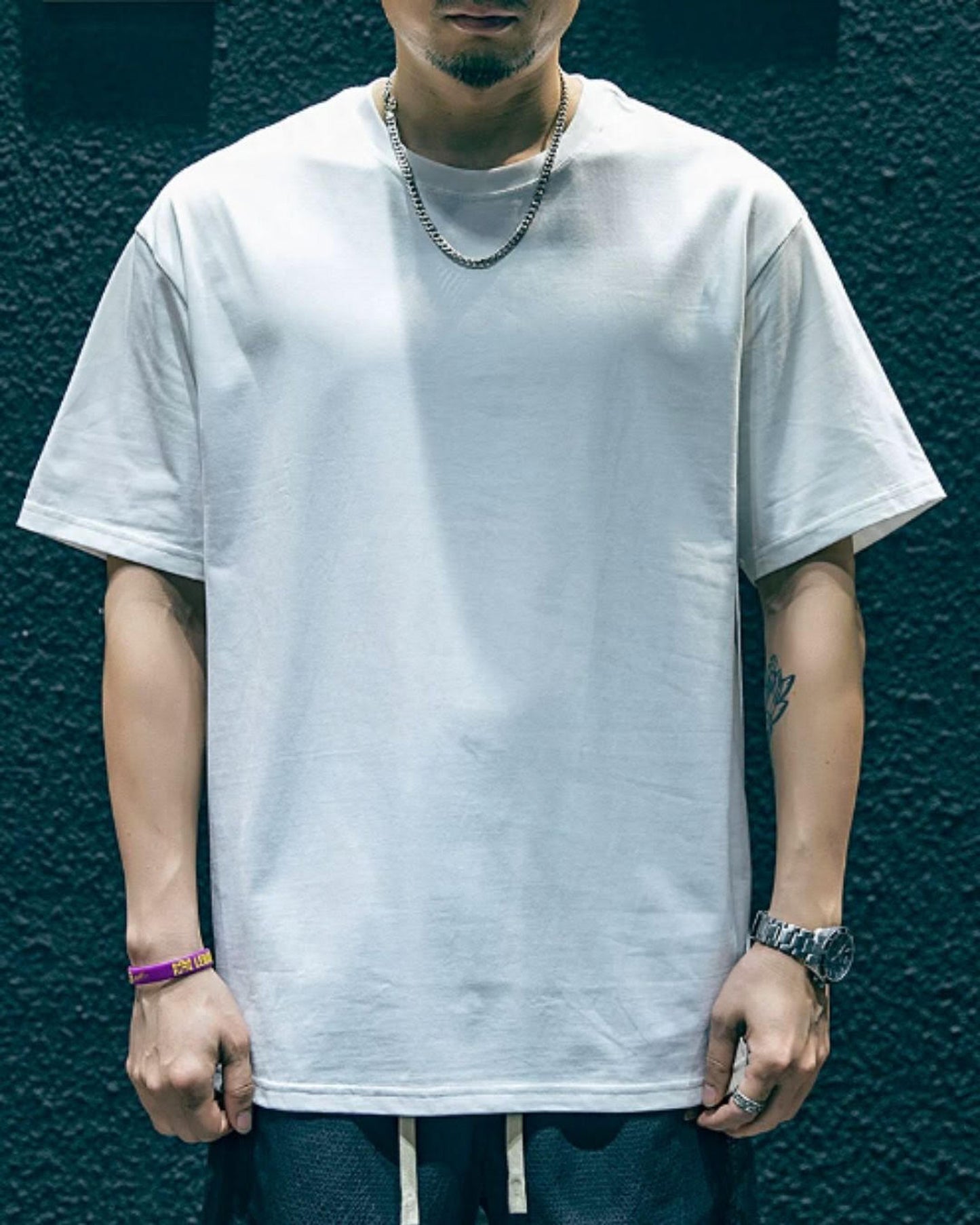 crew neck oversized t-shirt 9color 【ACT0035】