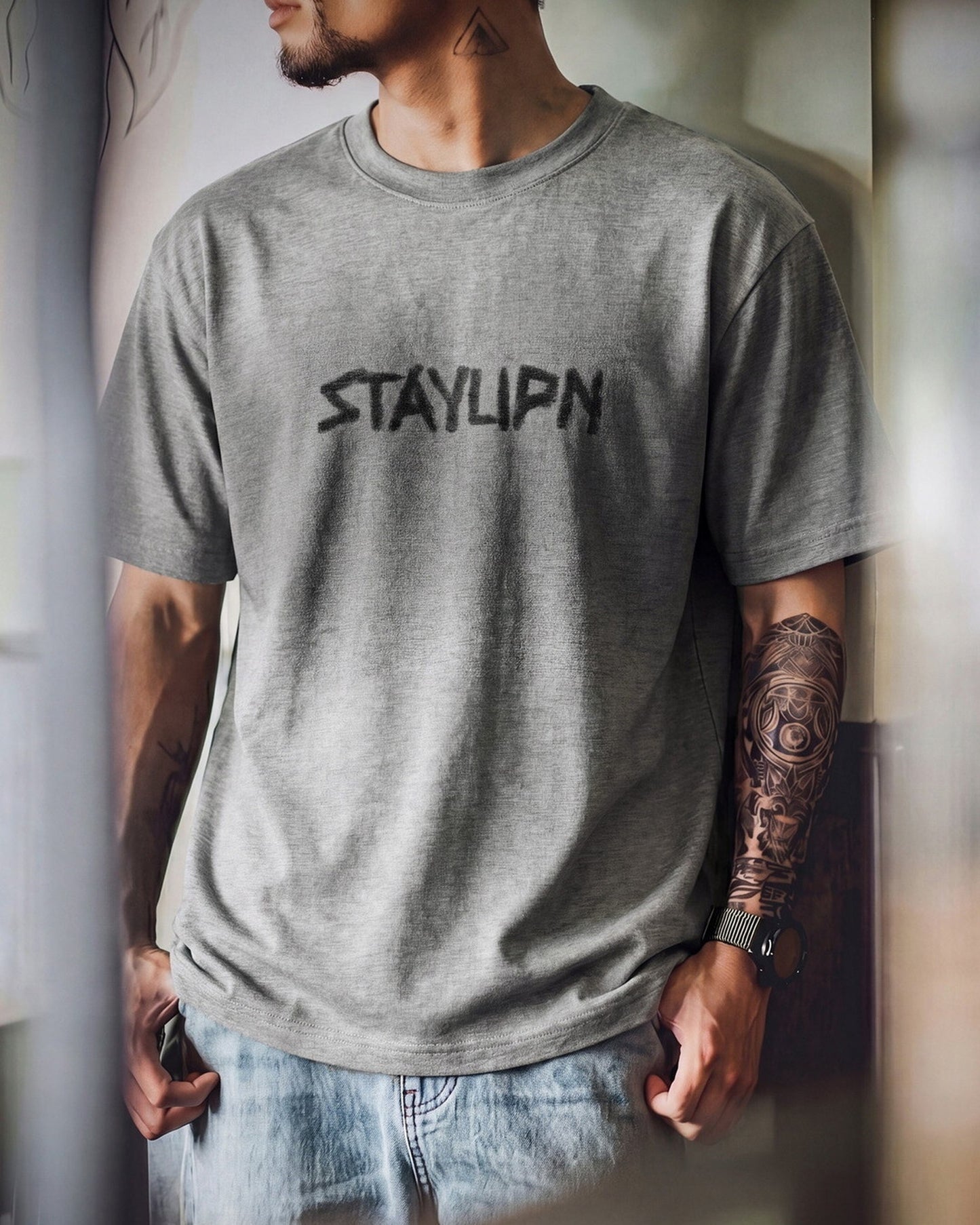 Graphic Printed Casual Loose T-Shirt 2color 【ACT0105】