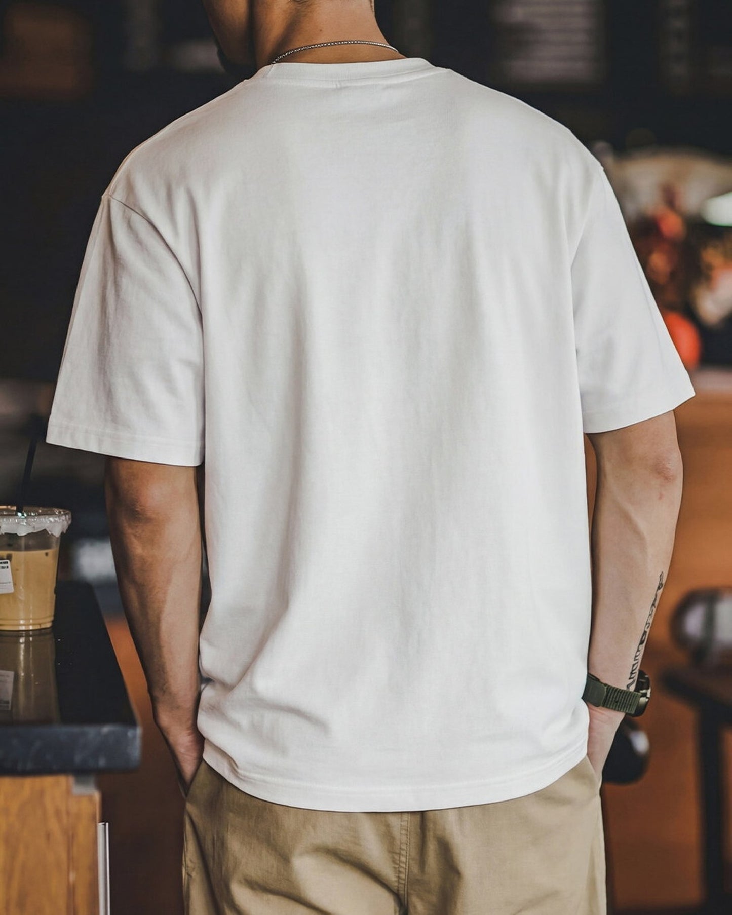 Embroidered Relaxed Lettering Casual T-Shirt 2color 【ACT0119】