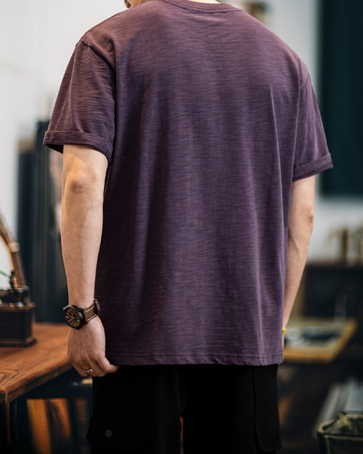 vintage print short sleeve t-shirt 3color 【ACT0156】