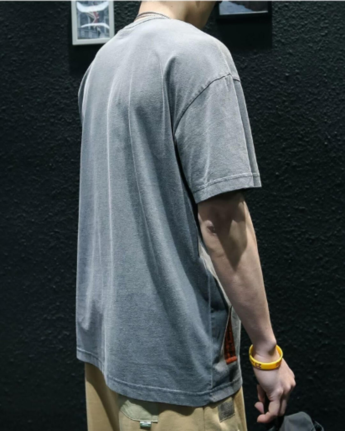 drop shoulder oversized t-shirt 2color 【ACT0029】