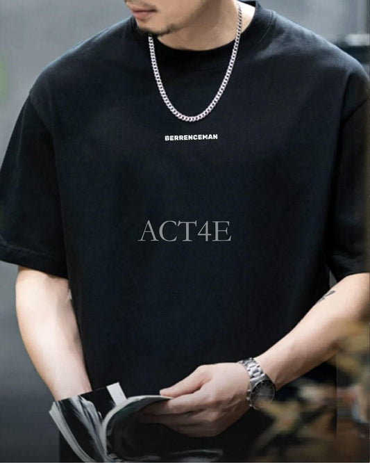 graphic print hem t-shirt 2color 【ACT0049】