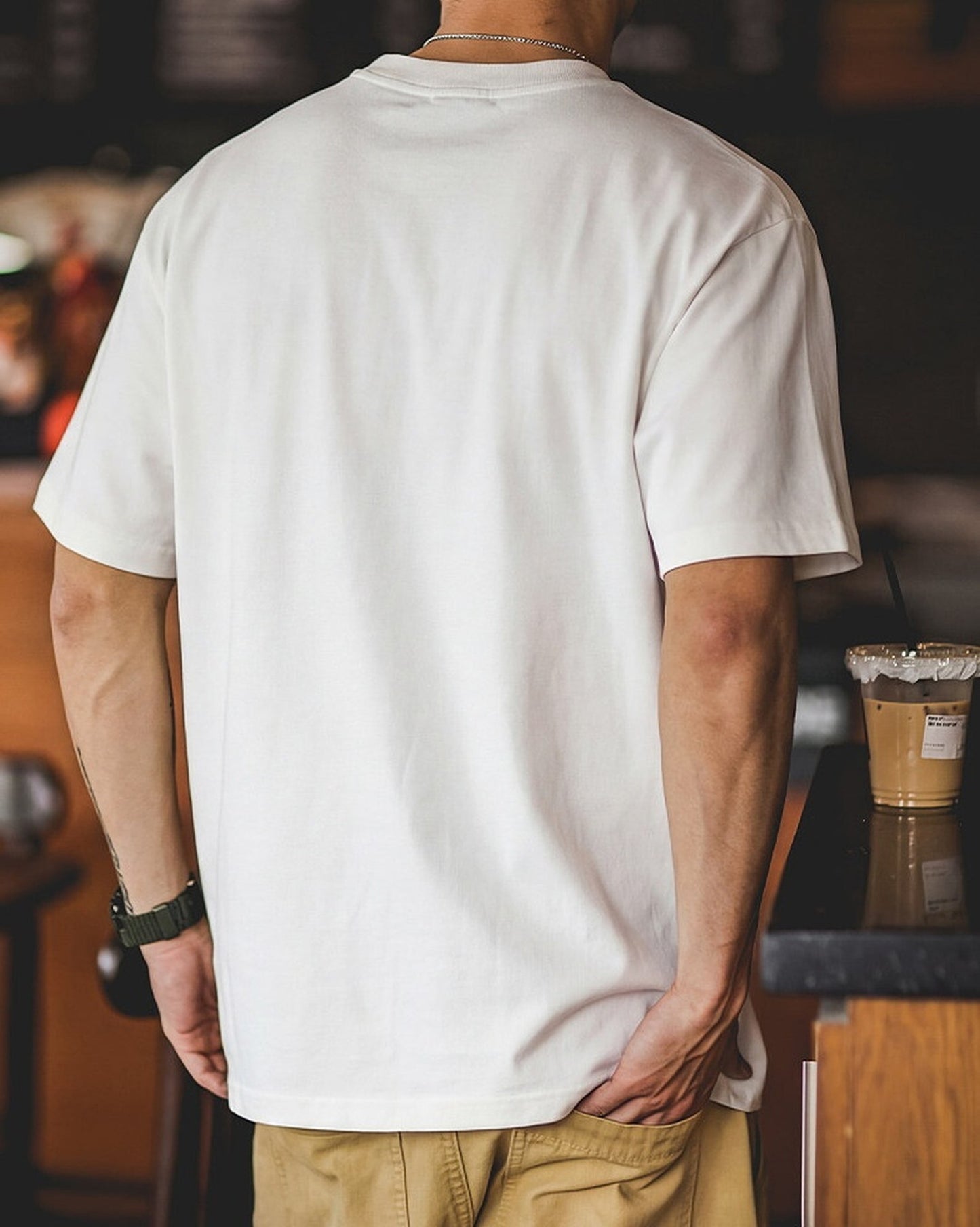 Neckline-Embroidery Casual Loose T-Shirt 2color 【ACT0084】