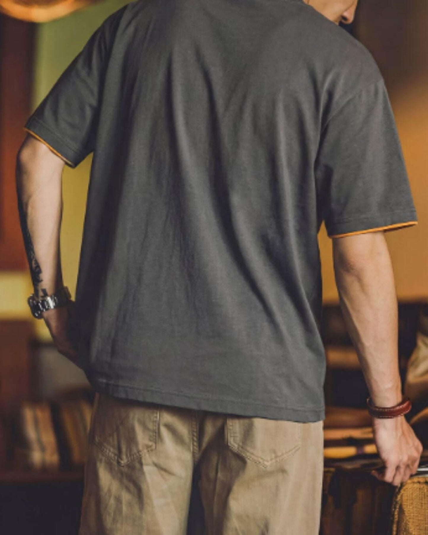 logo print short sleeve t-shirt 4color 【ACT0025-SET】