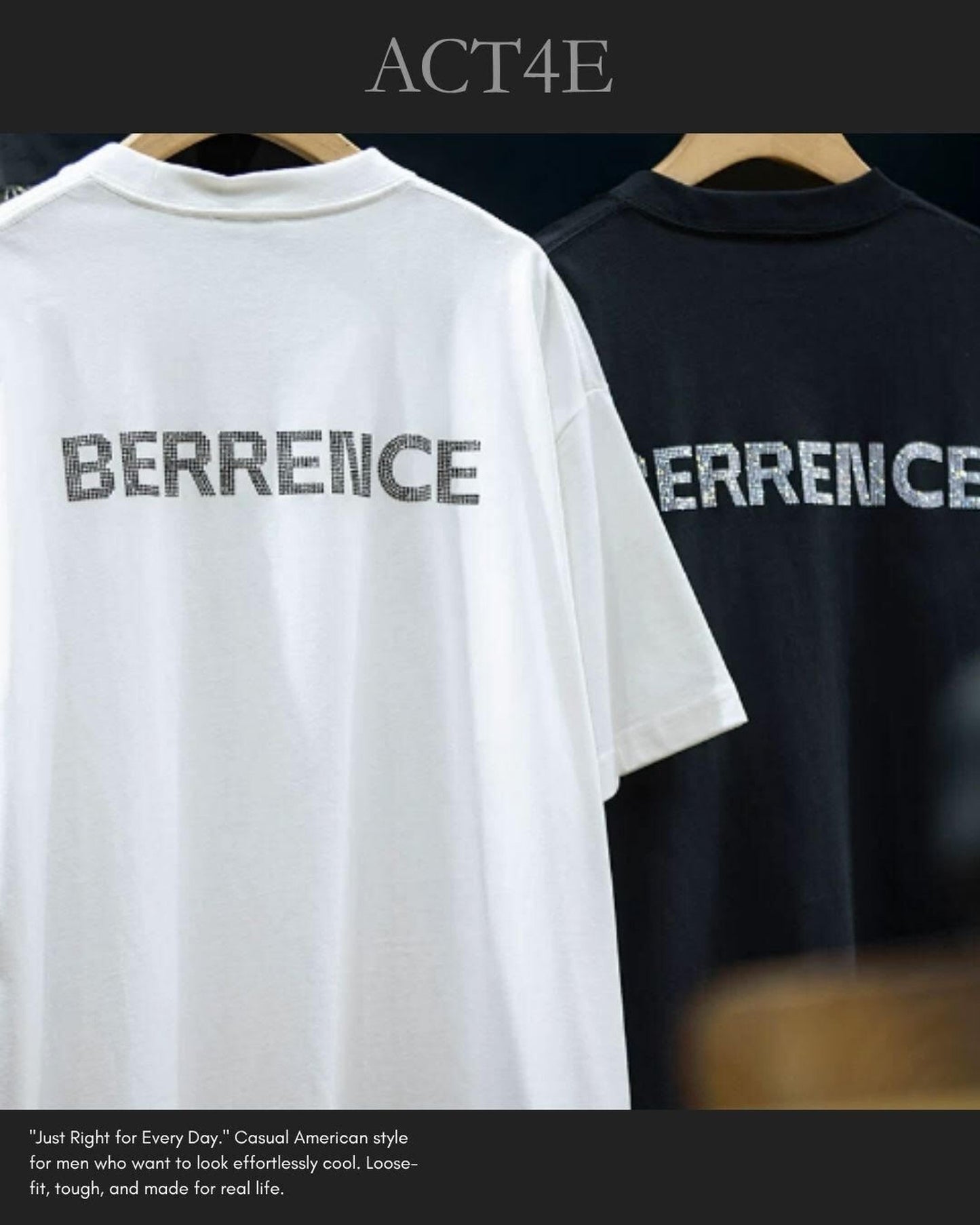 graphic print hem t-shirt 2color 【ACT0049】