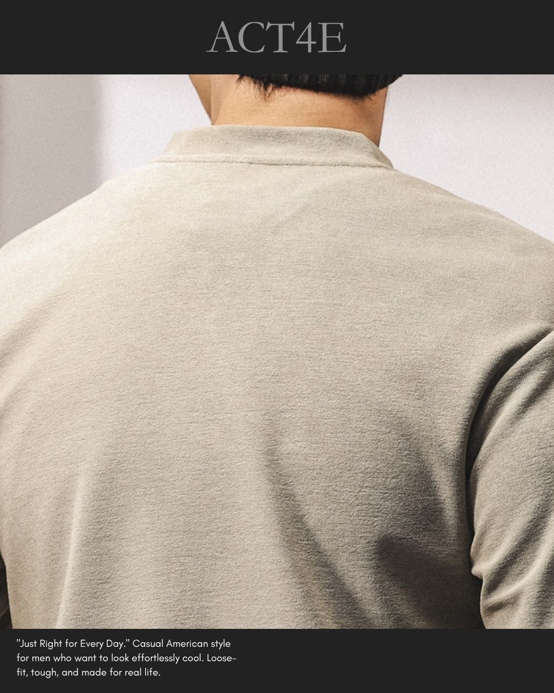 【M-4XL】casual half zip long sleeve sweatshirt 【ACT0268】