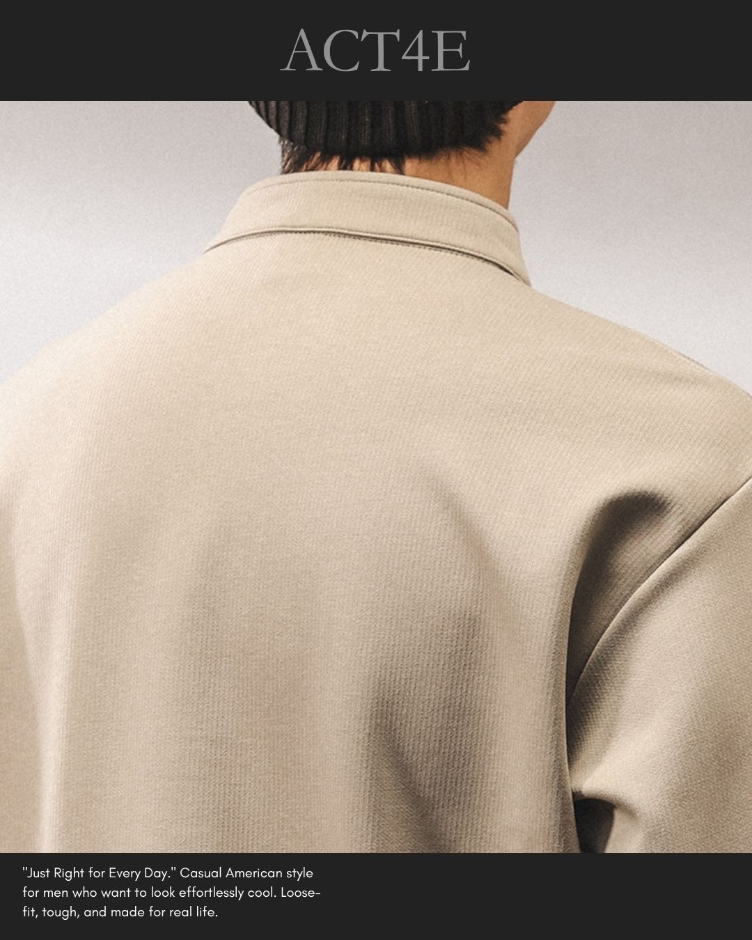 【M-4XL】henley neck vintage casual sweatshirt 【ACT0259】
