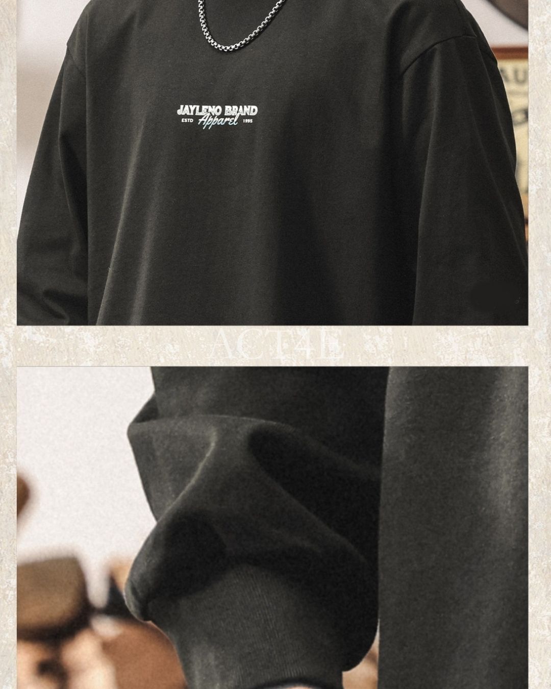 【M-4XL】outdoor back graphic long sleeve tshirt 【ACT0251】