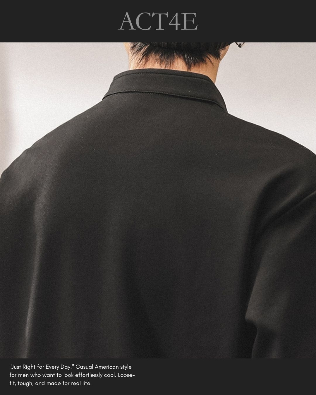 【M-4XL】henley neck vintage casual sweatshirt 【ACT0256】