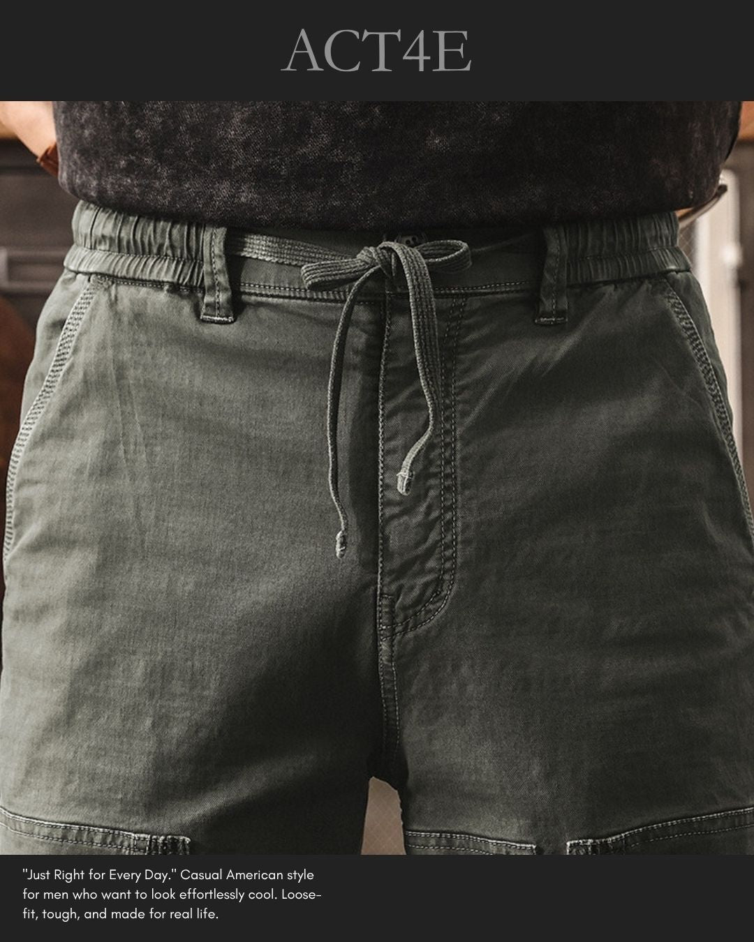 【28-38】straight fit tactical cargo pants 【ACT0272】