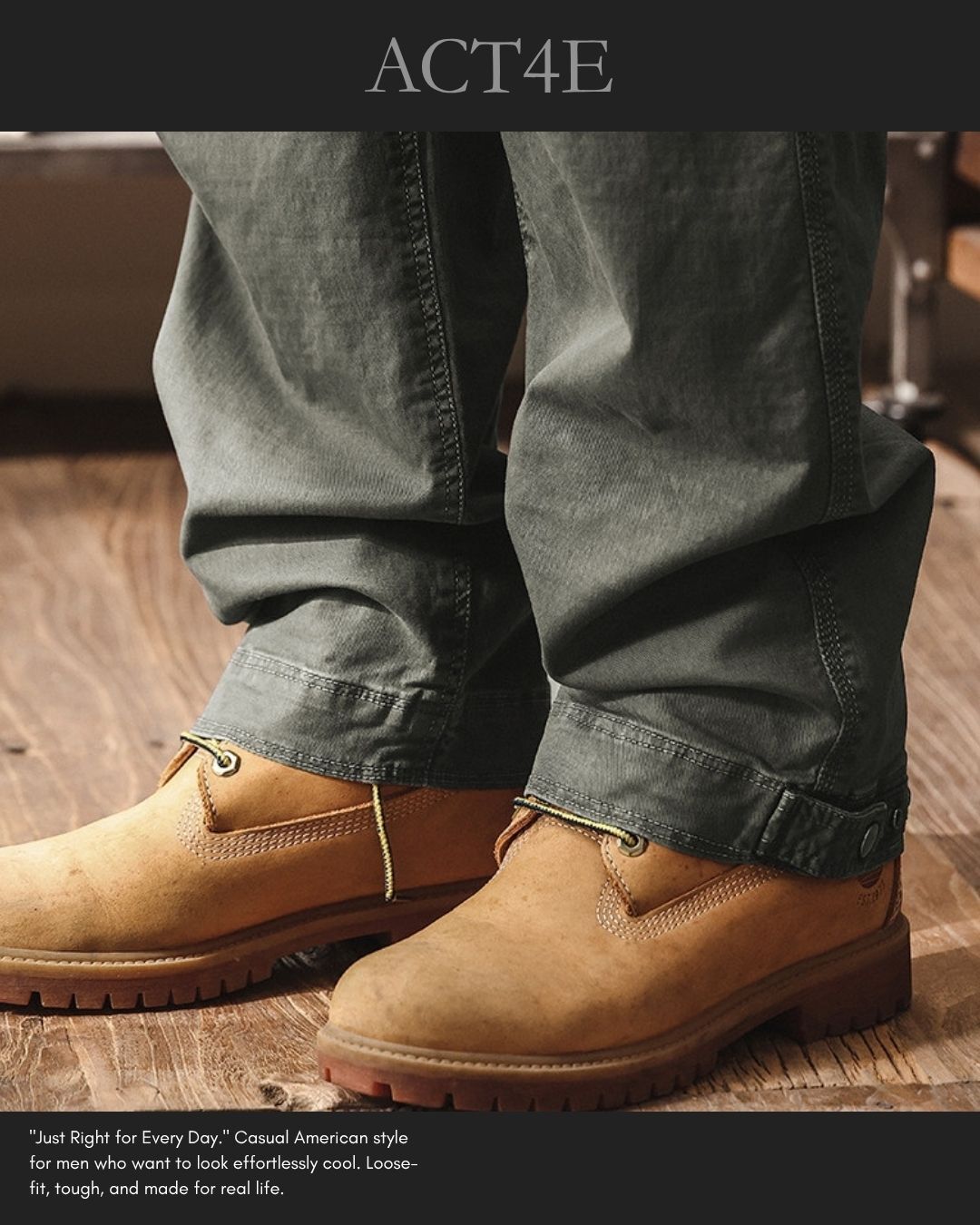 【28-38】straight fit tactical cargo pants 【ACT0272】