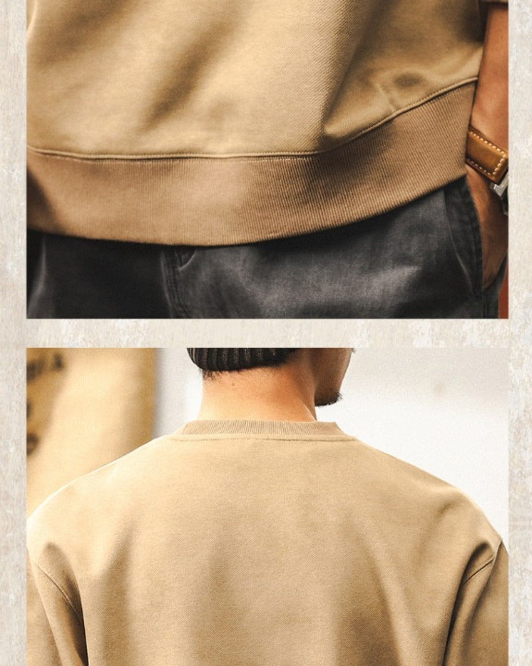【S-4XL】minimalist front logo loose sweatshirt 【ACT0258】