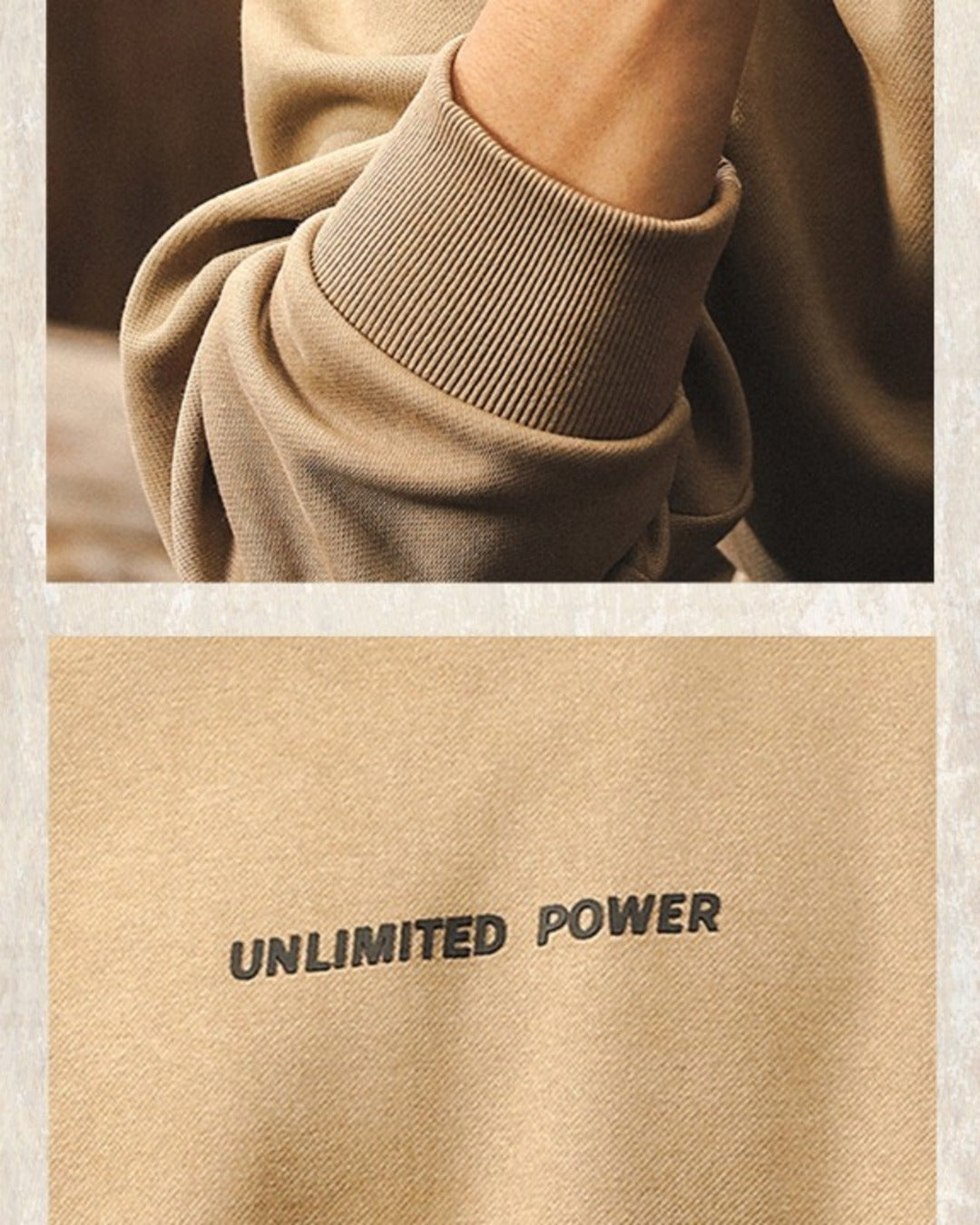 【S-4XL】minimalist front logo loose sweatshirt 【ACT0258】