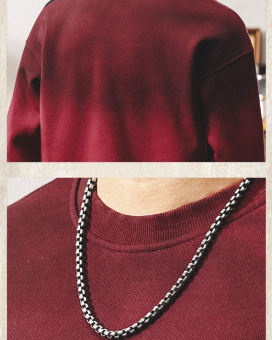 【S-4XL】loose fit vintage crewneck sweatshirt 【ACT0260】