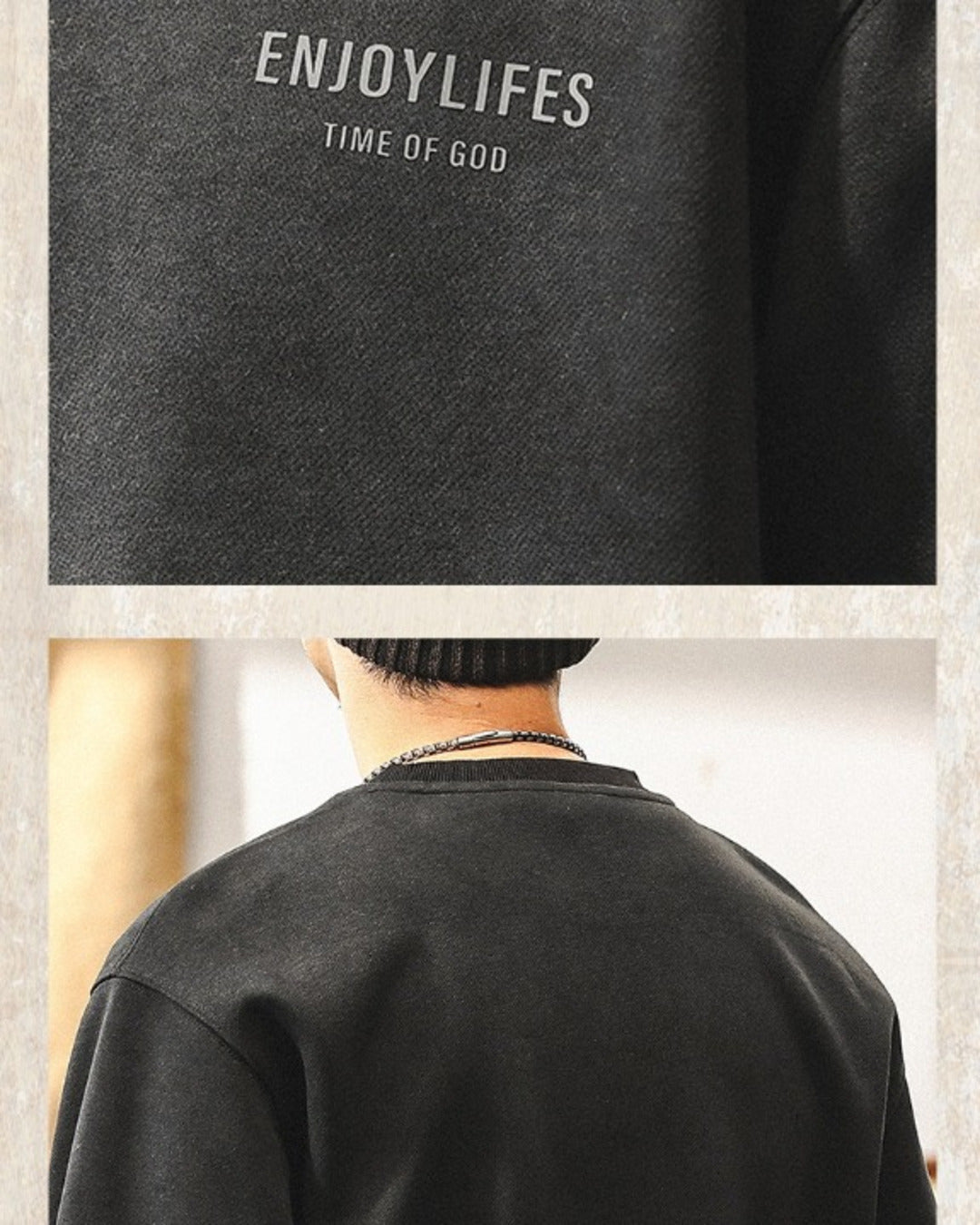 【S-4XL】relaxed fit chest logo sweatshirt 【ACT0261】
