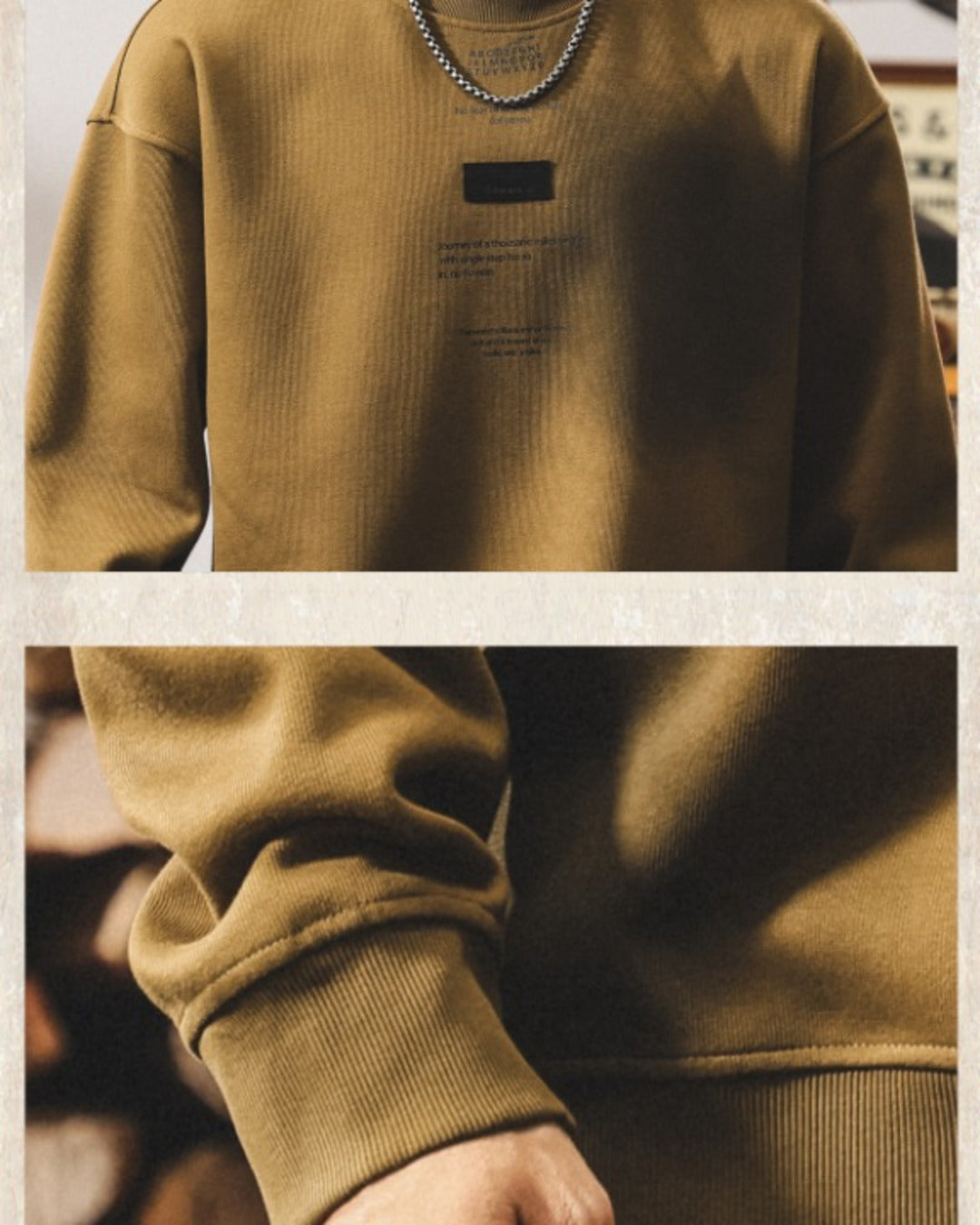 【S-4XL】vintage relaxed graphic crewneck sweatshirt 【ACT0262】