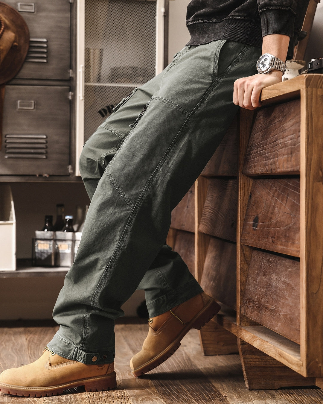 【28-38】straight fit tactical cargo pants 【ACT0272】