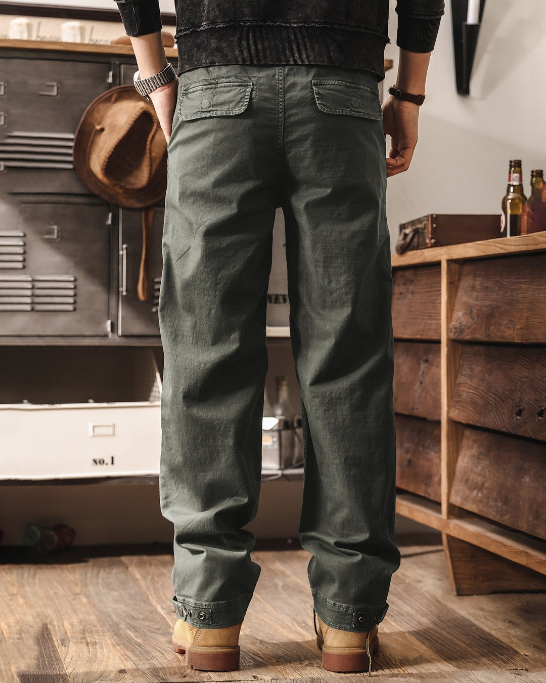 【28-38】straight fit tactical cargo pants 【ACT0272】