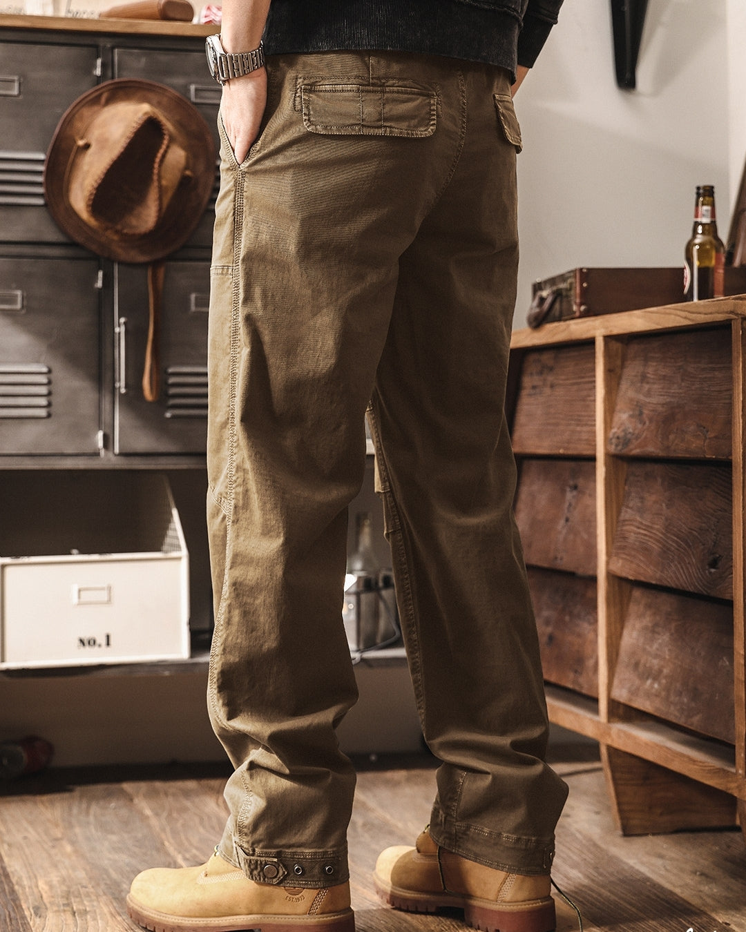 【28-38】straight fit tactical cargo pants 【ACT0272】