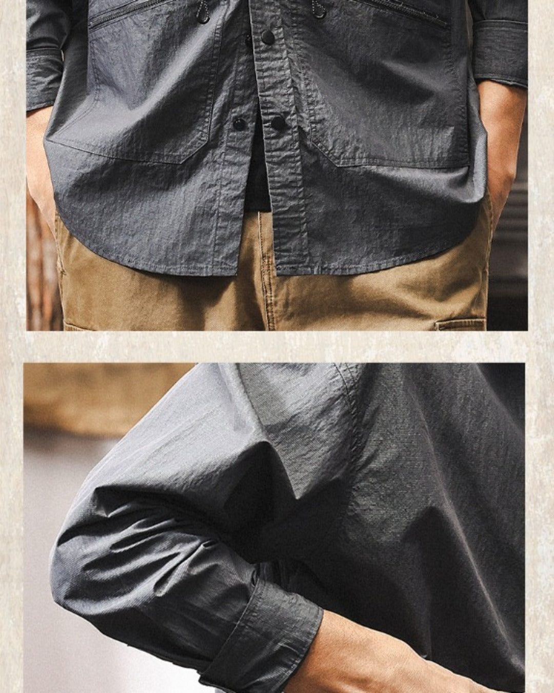 【M-4XL】outdoor casual work long shirt 【ACT0301】