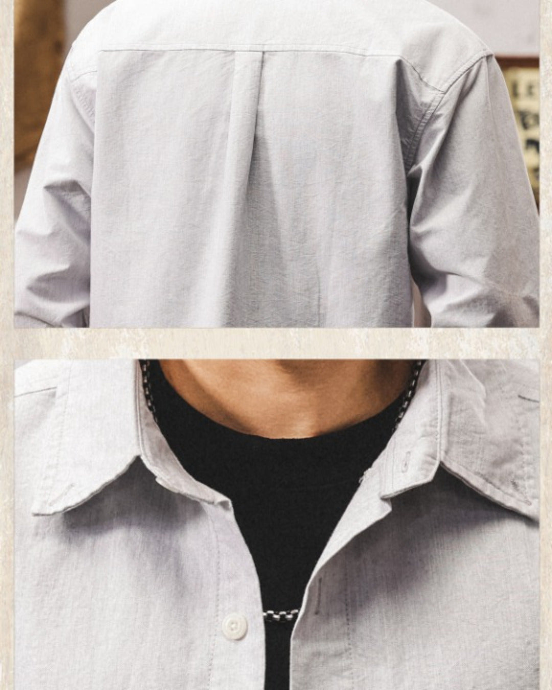 【M-4XL】loose oxford long sleeve shirt 【ACT0303】