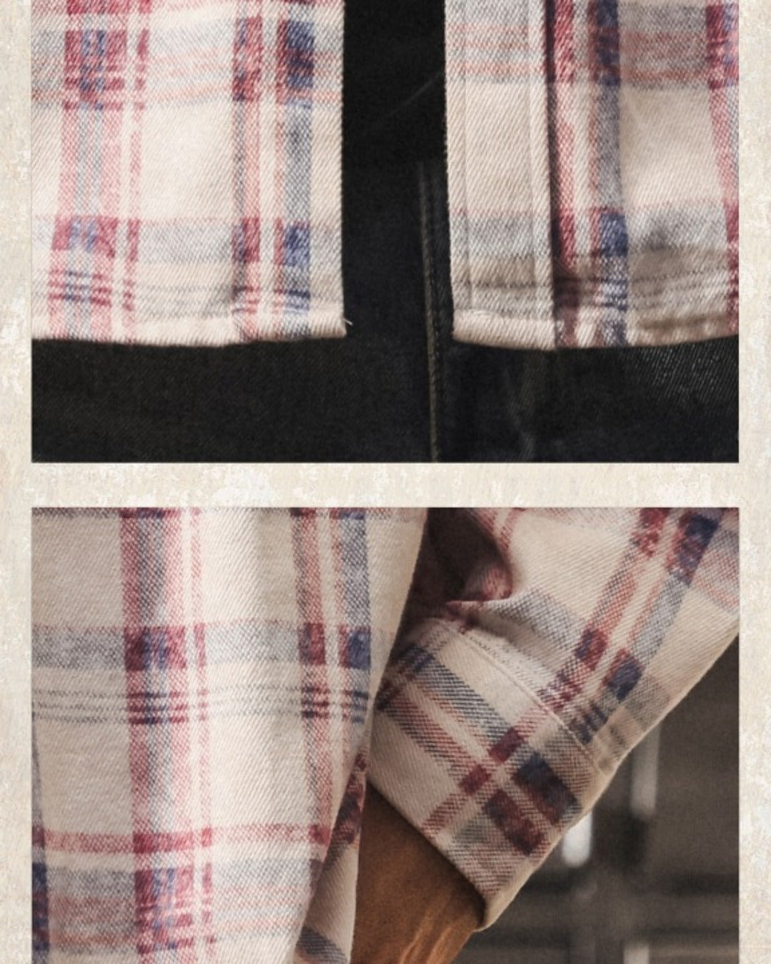 【M-4XL】loose plaid tencel long shirt 【ACT0304】