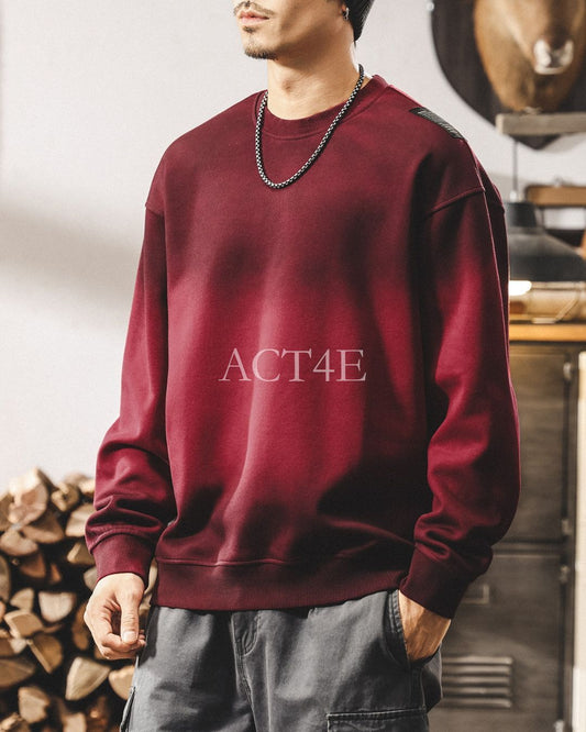 【S-4XL】loose fit vintage crewneck sweatshirt 【ACT0260】