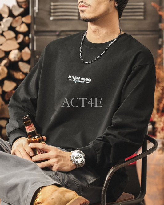 【M-4XL】outdoor back graphic long sleeve tshirt 【ACT0251】