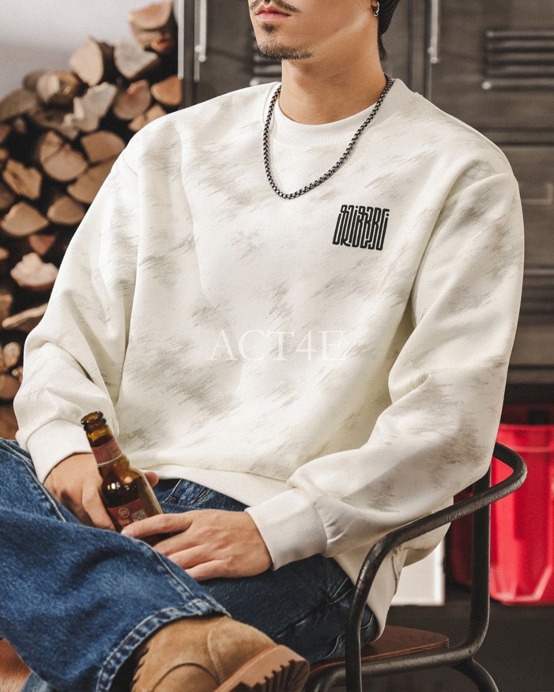【M-4XL】vintage tie dye printed sweatshirt 【ACT0266】