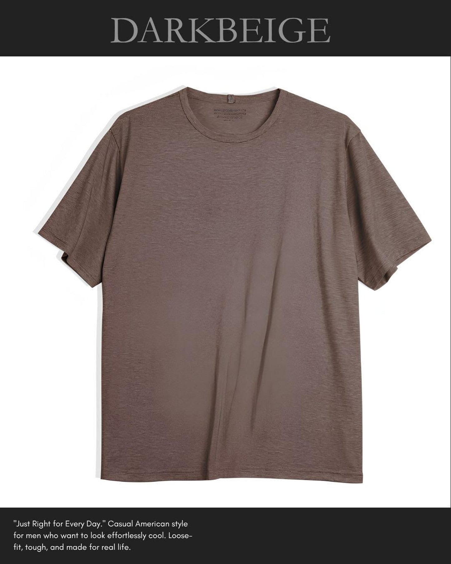 round neck short sleeve t-shirt 4color 【ACT0046】