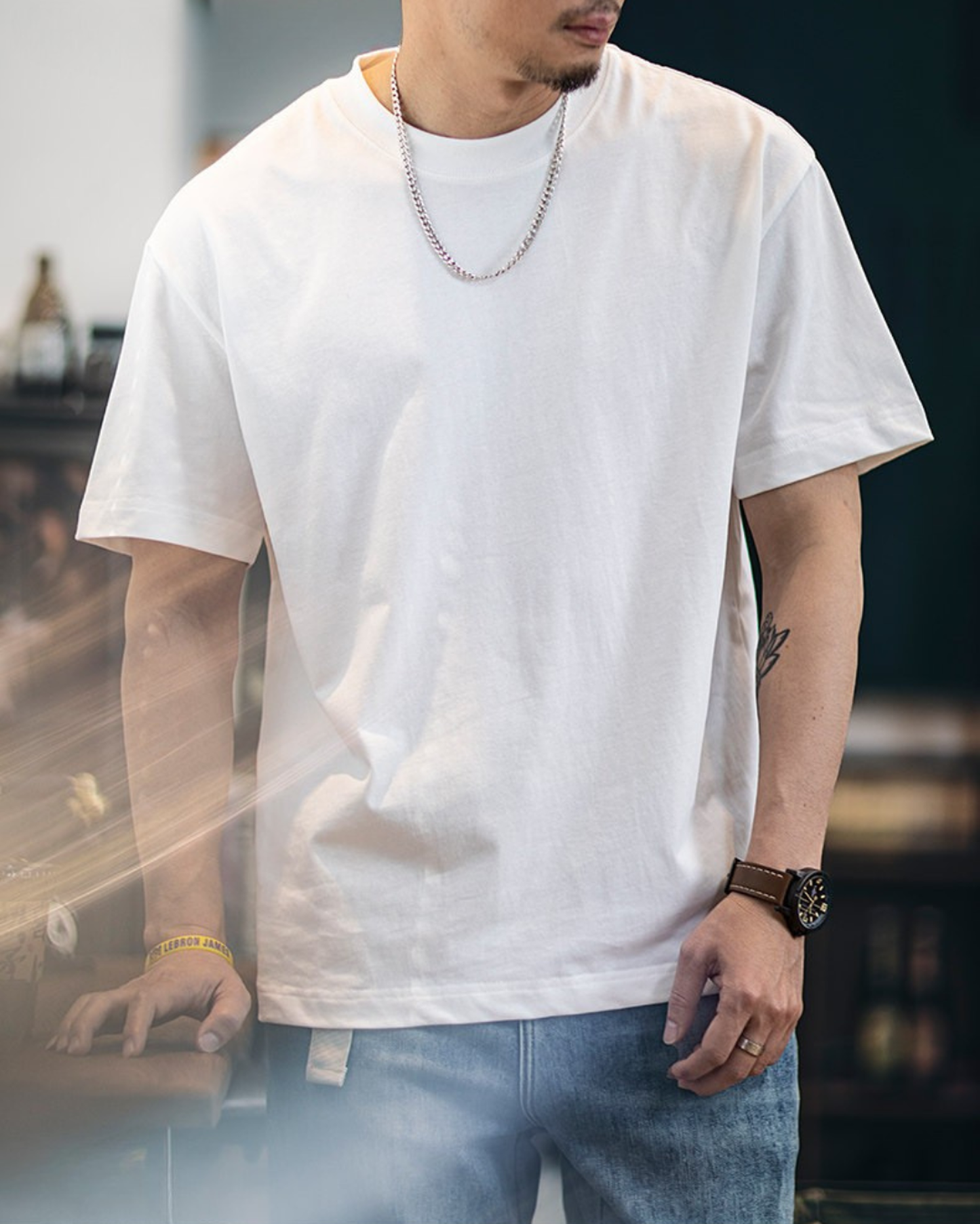Loose-fit basic t-shirt 3color 【ACT0054】