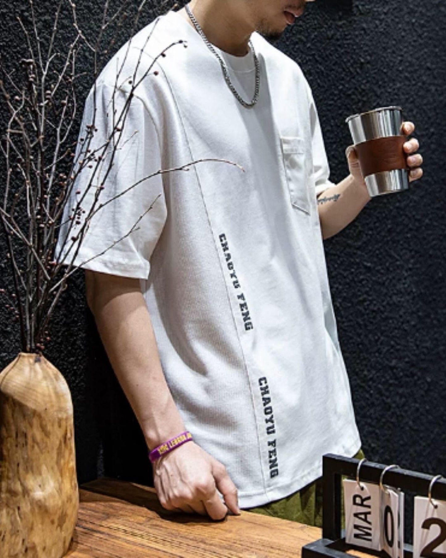 patch pocket t-shirt 3color 【ACT0030】