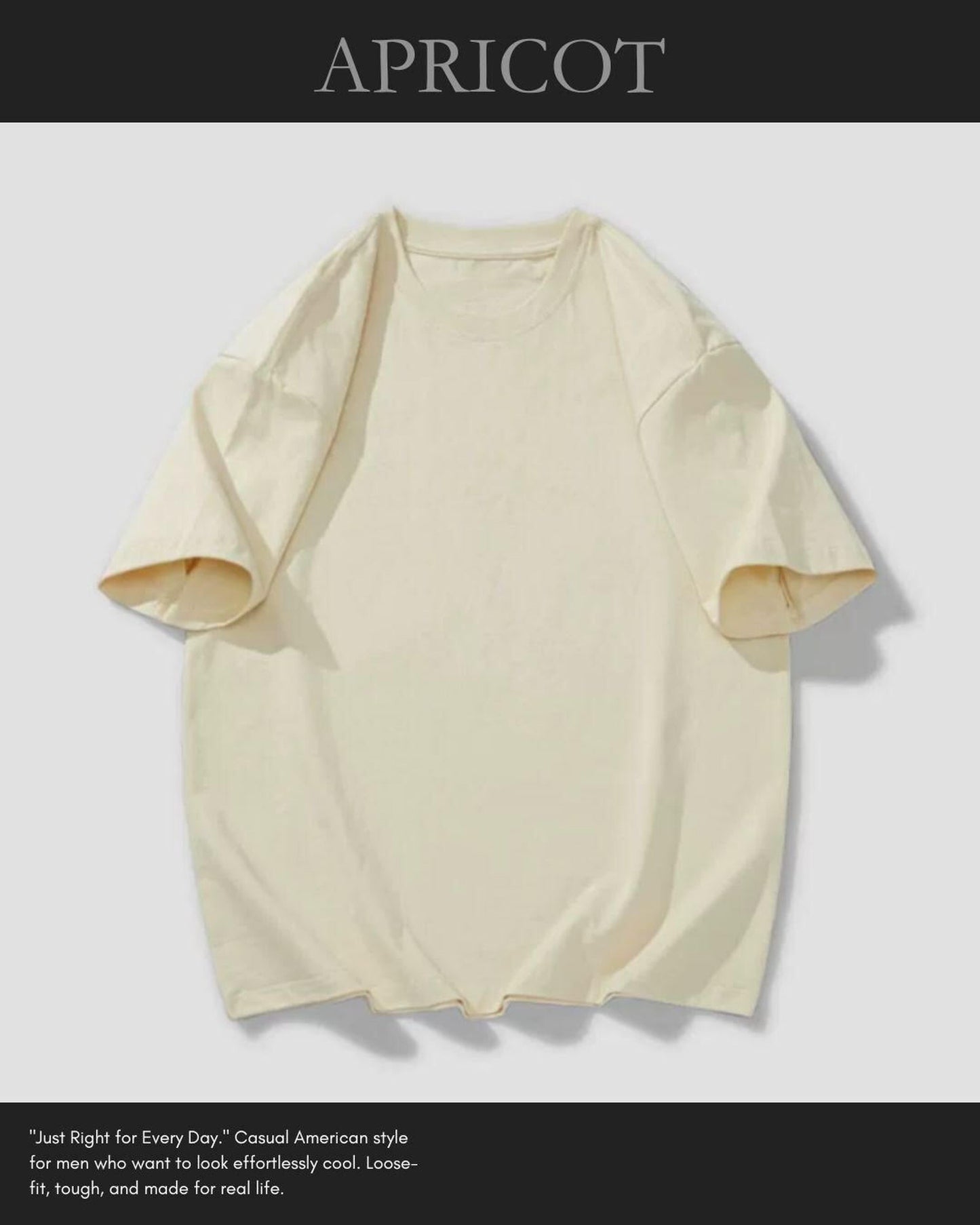 crew neck oversized t-shirt 9color 【ACT0035】