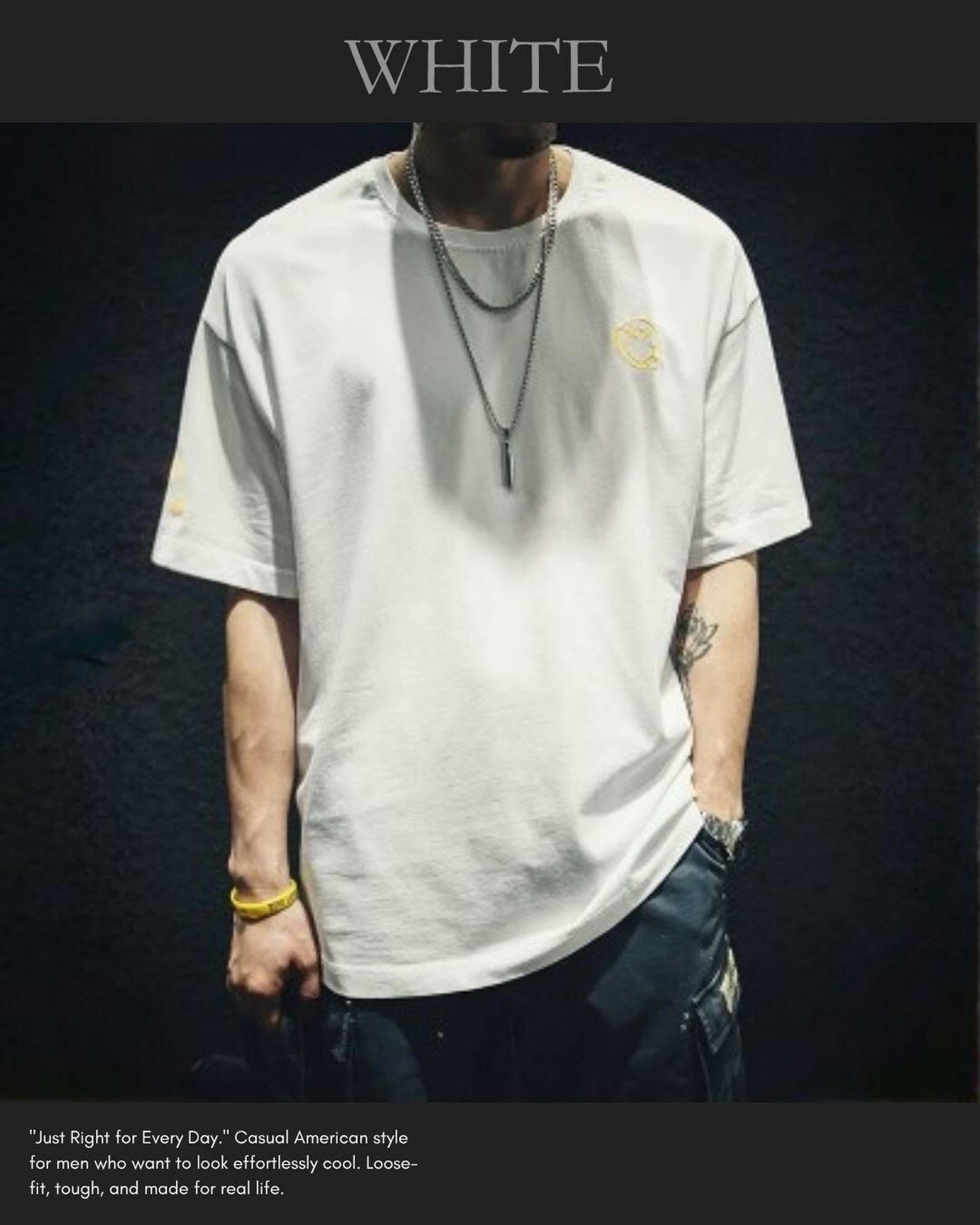 embroidered logo short sleeve T-Shirt 6color 【ACT0026】