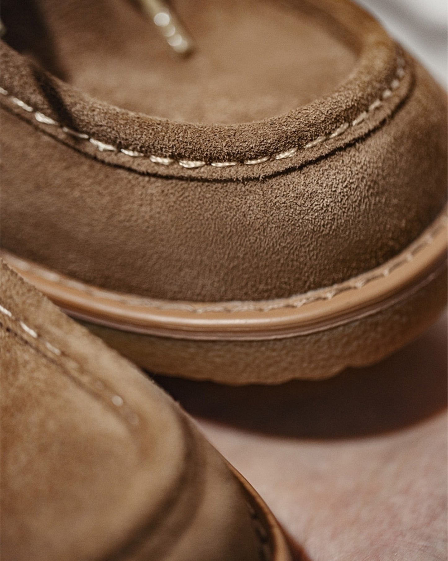 suede-style moccasin wallabee shoes 【ACT0141】