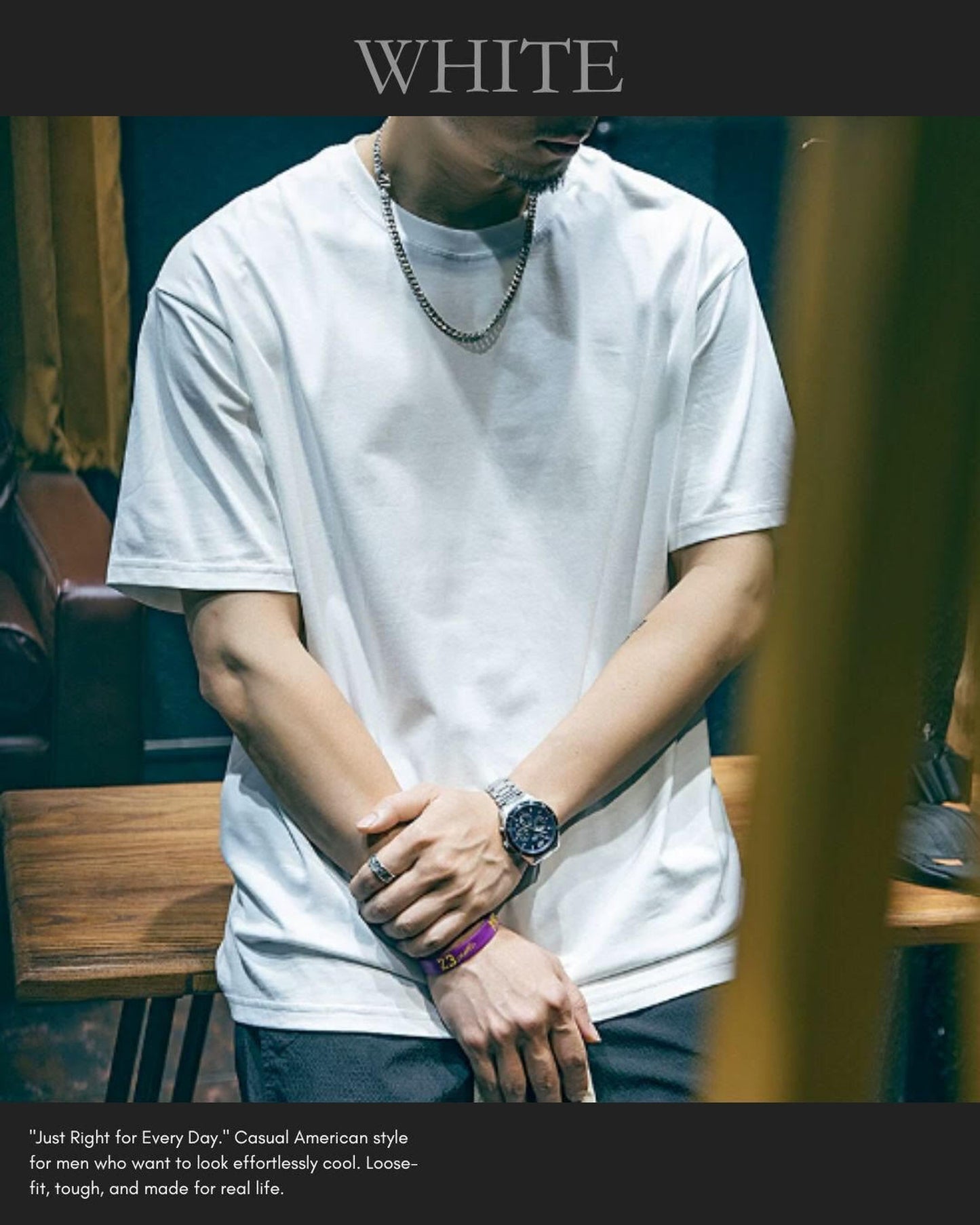 crew neck oversized t-shirt 9color 【ACT0035】