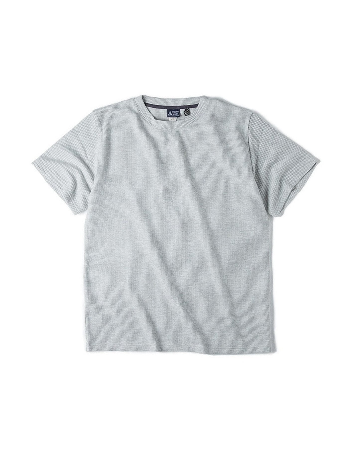 Waffle-Weave LayeredClassic Short-Sleeve T-Shirt 3color 【ACT0138】