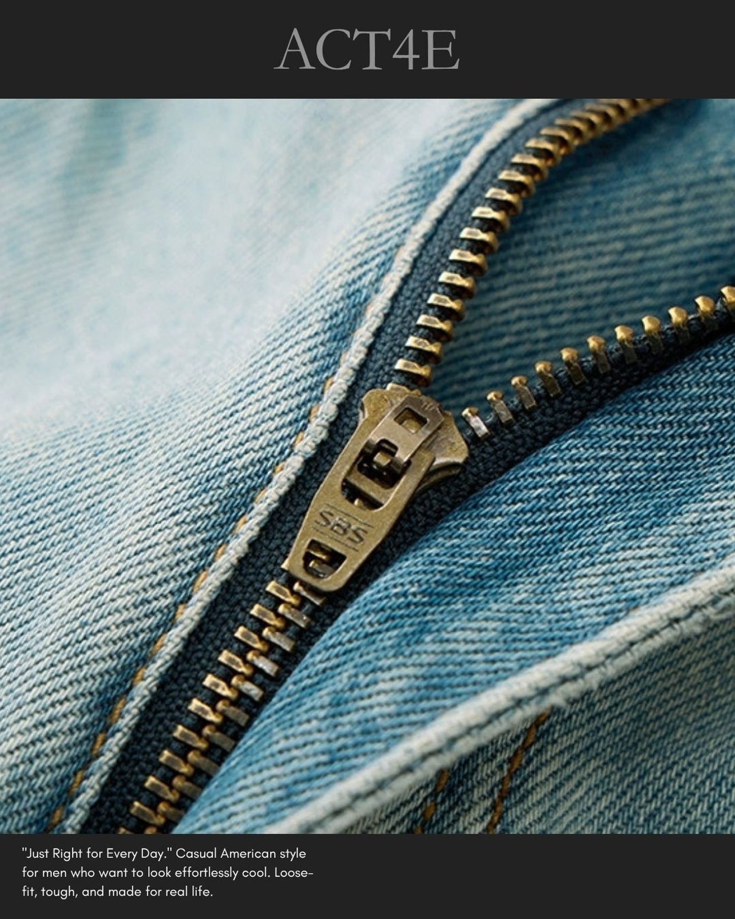 straight lyocell denim pants 【ACT0192】
