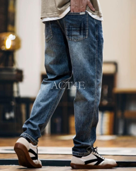 washed tapered denim pants 【ACT0010】