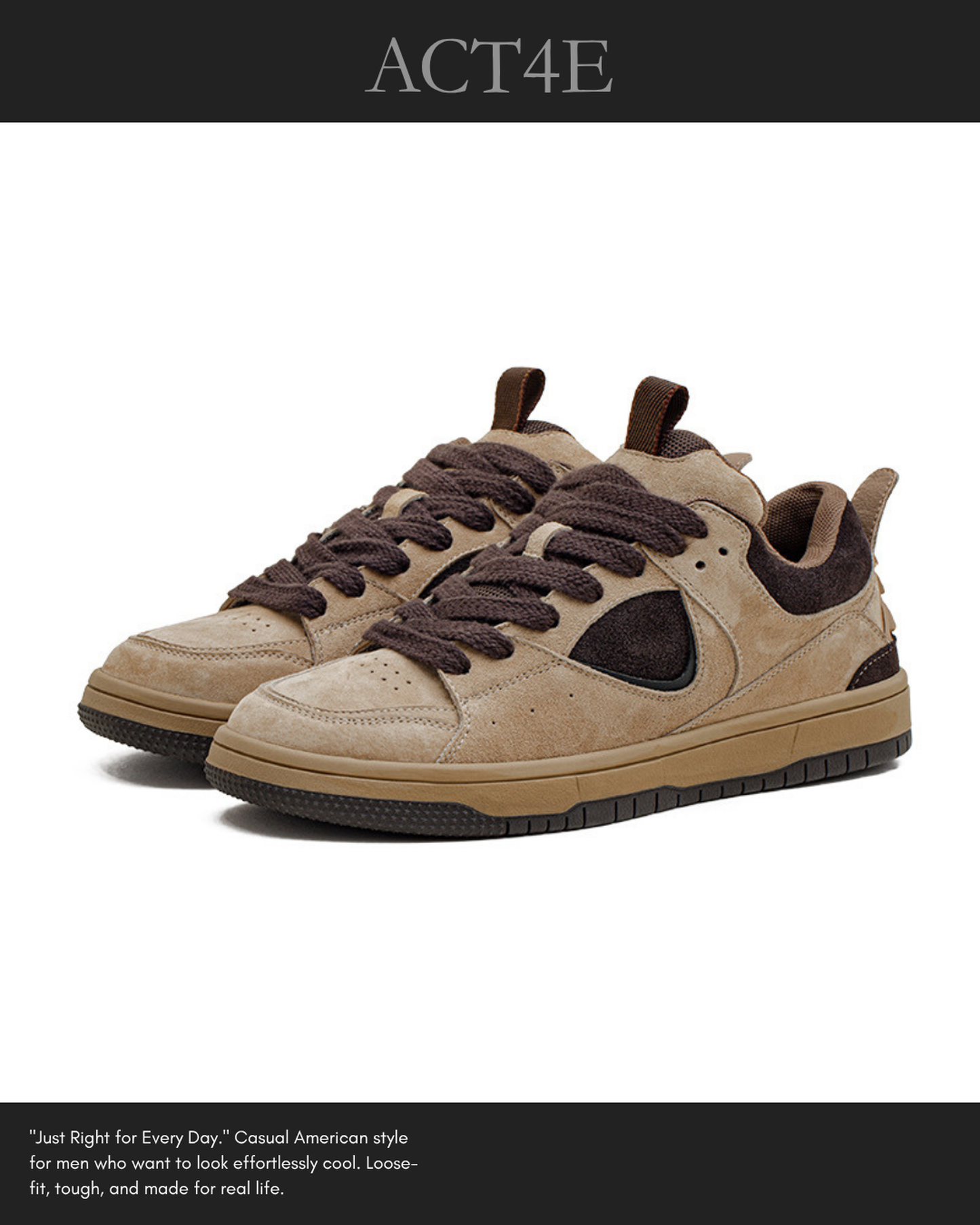 retro chunky skate sneakers 【ACT0148】